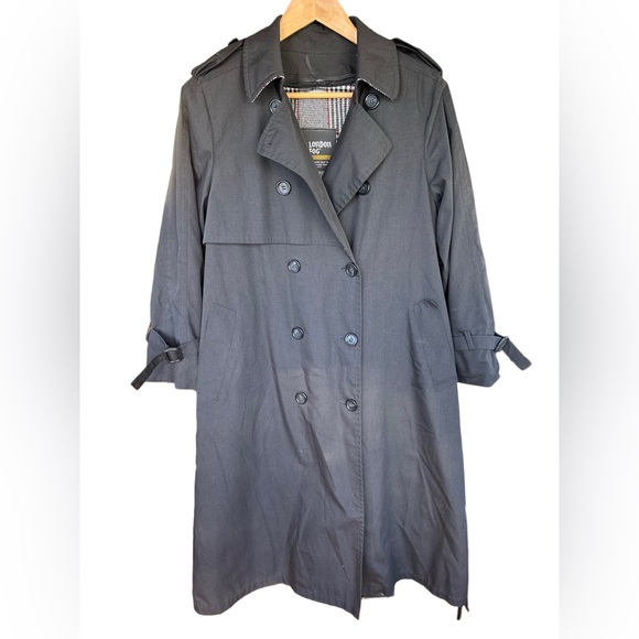 London Fog Jackets & Blazers - London Fog Black Trench Coat